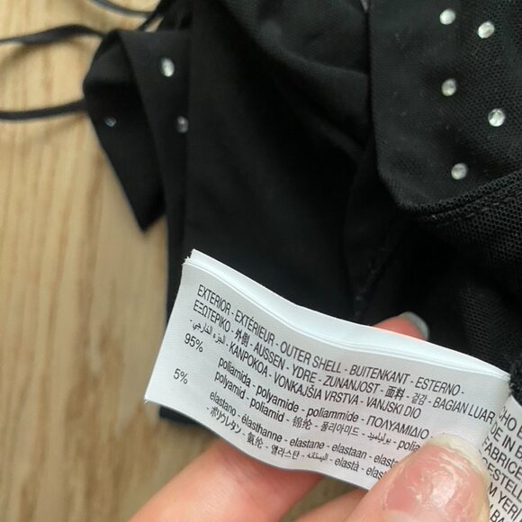 Zara Rhinestone Tulle Halter Top - Picture 6 of 6